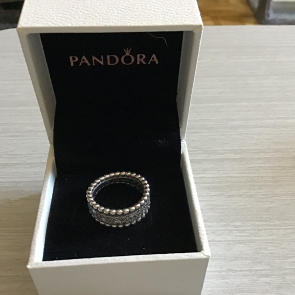 Pandora Beaded Pave Band Ring - Picture 3 of 3